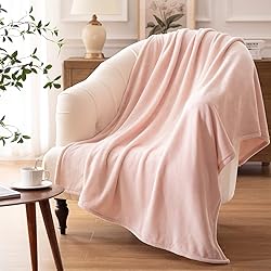 Bertte Fleece Throw Blanket Super Soft Cozy Warm