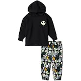 Amazon Essentials Unisex Kids' and Toddlers' Modern Sweatsuit Set, 2 Piece Hooded Outfit, Pack of 2