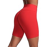 CRZ YOGA Secretsculpt Butterlift Biker Shorts 6"- No Front Seam High Waist Womens Workout Gym Booty Scrunch Butt
