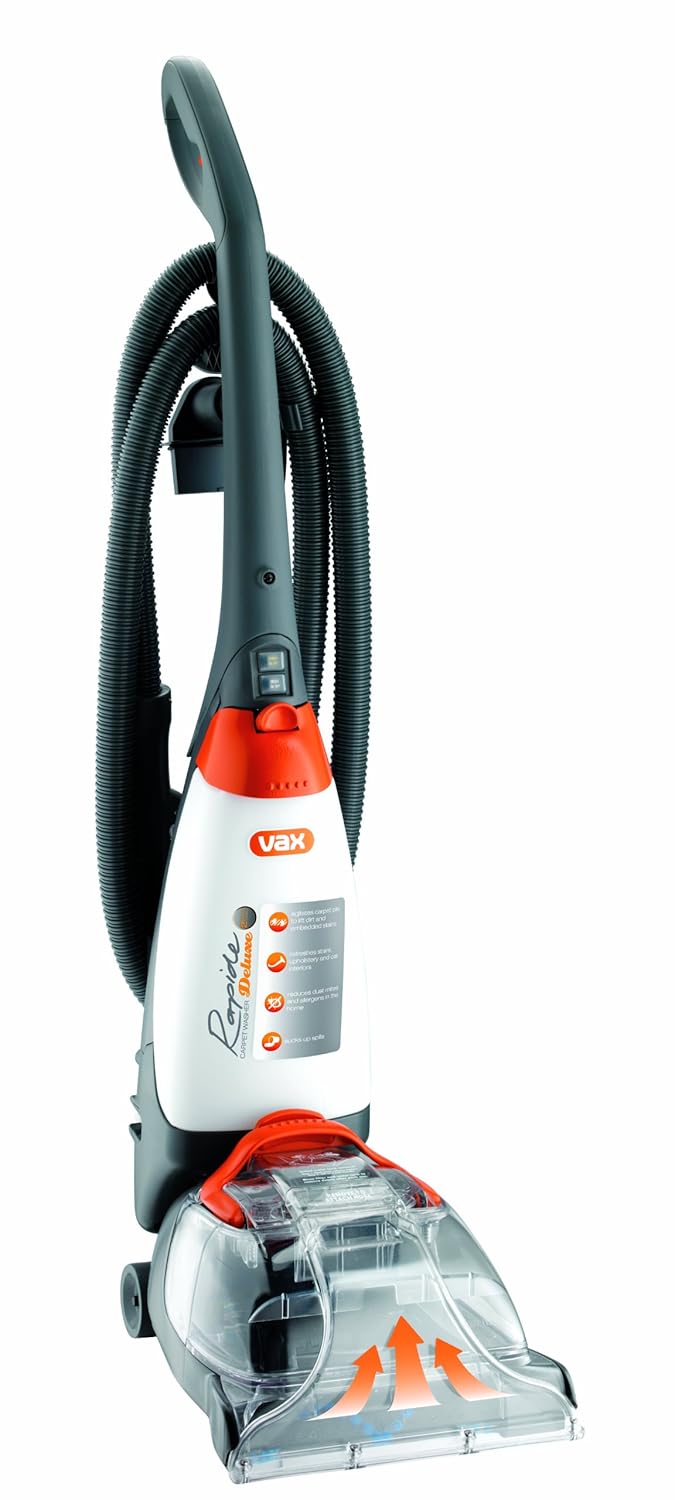 Vax V-026RD Rapide Deluxe Upright Carpet and Upholstery Washer: Upright:  Amazon.co.uk: Kitchen & Home