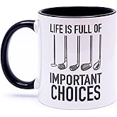 decorluxes Golf Gifts for Dad 11oz Ceramic Mug, Best Dad by Par Mug, Funny Golf Gift for Men, Husband, Gifts for Father’s Day, Birthday (Design 3)