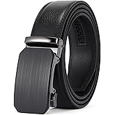 FALAN MULE Mens Belt,Slide Leather Ratchet Belt for Mens Dress Casual,Size Adjustable