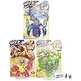 Heroes of Goo JIT Zu Galaxy Attack (3 Pack) Merculok, Saturnaut, Solar Blast Blazagon with 2 Gosutoys Stickers