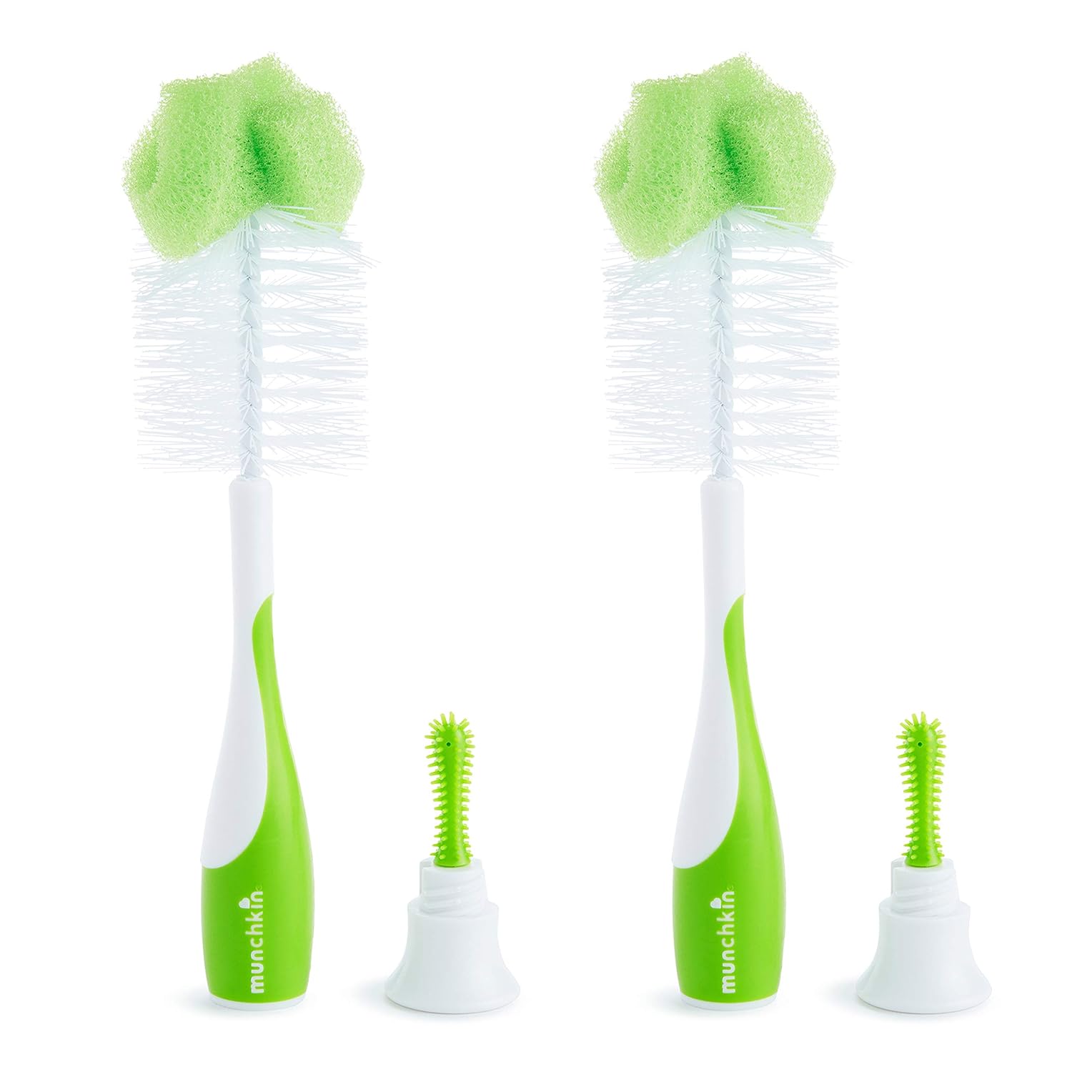 Munchkin Sponge Bottle Brush, Pack of 2, Blue : Baby