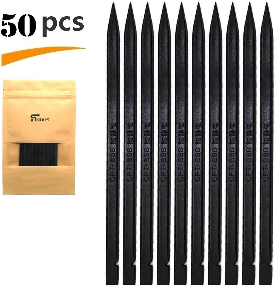 Set Of 50 Universal Black Stick Spudger Opening Pry Tool Kit for iPhone Smart Phone iPad Tablets Macbook Laptop Games Repair 5.91": Home Improvement