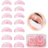 Curacoro Lash Lift Shields, 14 Pcs/7 Sizes Reusable Silicone Rods | Reusable Lash Lifting Pads for Eyelash Stretching and Curling, Eyelash Perm Lamination