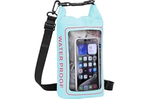 GPUSFAK 154 Pieces Waterproof First Aid Kit with Waterproof Cell Phone Pouch Roll Top Boat Emergency Kit 2-in-1 Emergency Med