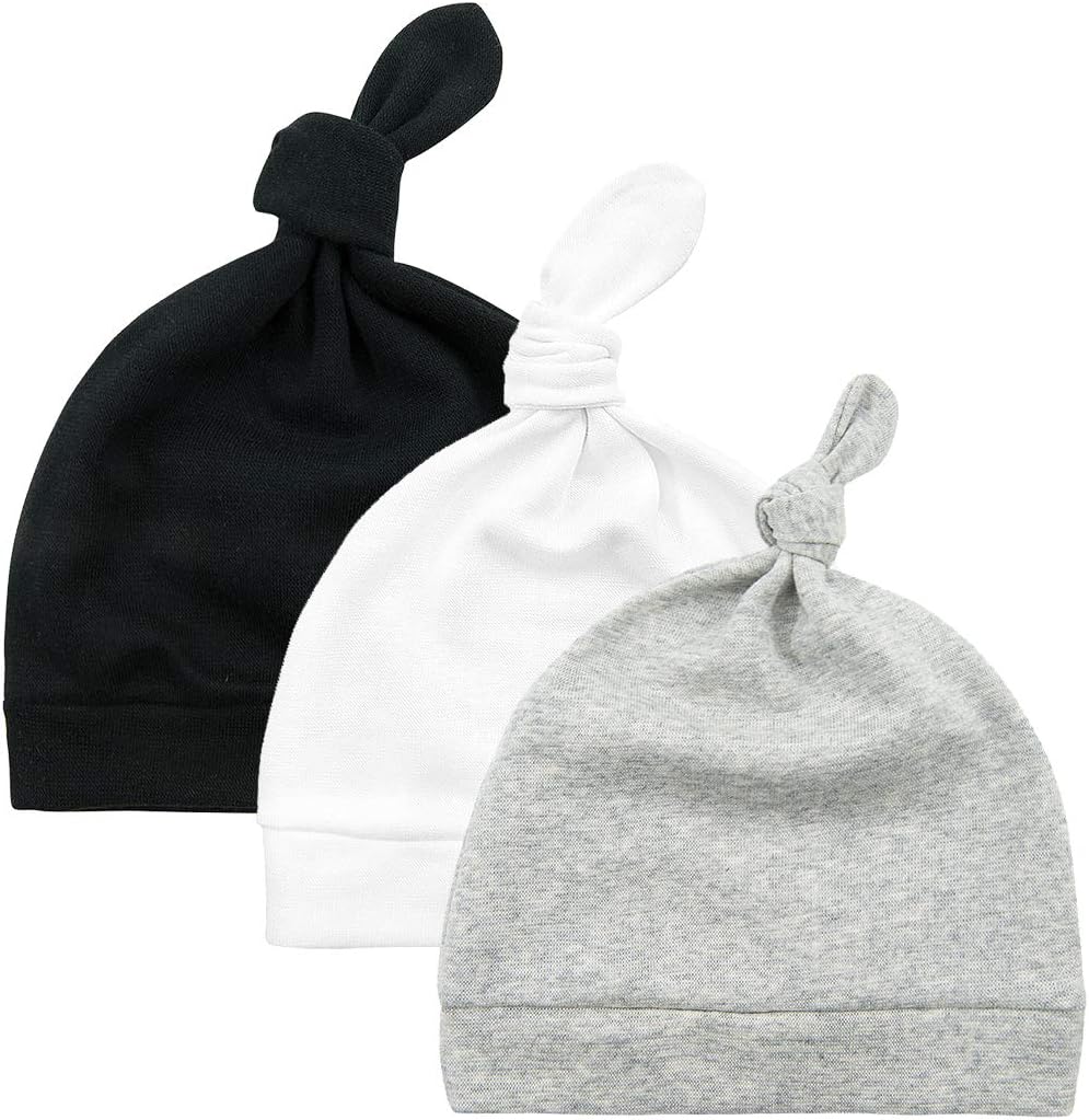 Durio Baby Hats Newborn Baby Beanie Knot Baby Boy Hat Soft Baby Girl Beanies Gifts for Baby Newborn Fall Winter Caps