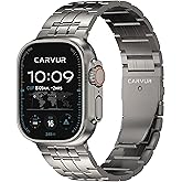 CARVUR Titanium Watch Band T10 - For Apple Watch Ultra 3/2/1 (49mm) - Premium Ultra Color Match - Adjustable Replacement Wristband with Secure Clasp (T10)