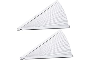 GENERIC Tigeen 2 Pcs 25 Blade Long Feeler Gauge Set 0.038-1.02mm, Stainless Steel Feeler Gauge Dual Marked Metric and Imperial Measuring Tool, Silver for Guitar, Spark Plug, Piston Measure