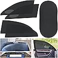 5 Pack Universal Car Window Shades Set Breathable Stretch Mesh Car Window Screen Covers Mosquito Net for Camping Privacy Protection from Heat Block UV Bugs(Elegant Style)