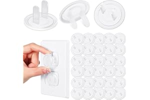 Thyle 200 Pcs Outlet Covers Bulk Child Baby Proofing Plug Covers for Electrical Outlets Easy Install Socket Sturdy Safe Secure Baby Proofing Kit for Home Office Bulk