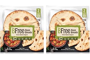 GLUTEN FREE PALACE BFree Foods Stone Baked Naan Bread, 8.46 Oz. - Pack of 2-4 Breads Total