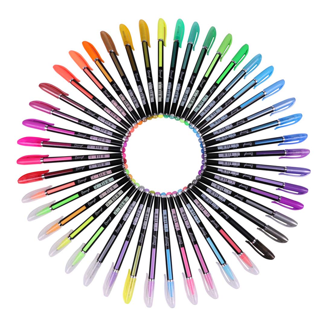 Pastel Glitter Colored Gel Pen Drawing Writing Marker Pen School Office