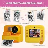 Mafiti Kids Camera Instant Print 2.0 Inch 48MP 1080P Dual Lens 32GB view 3