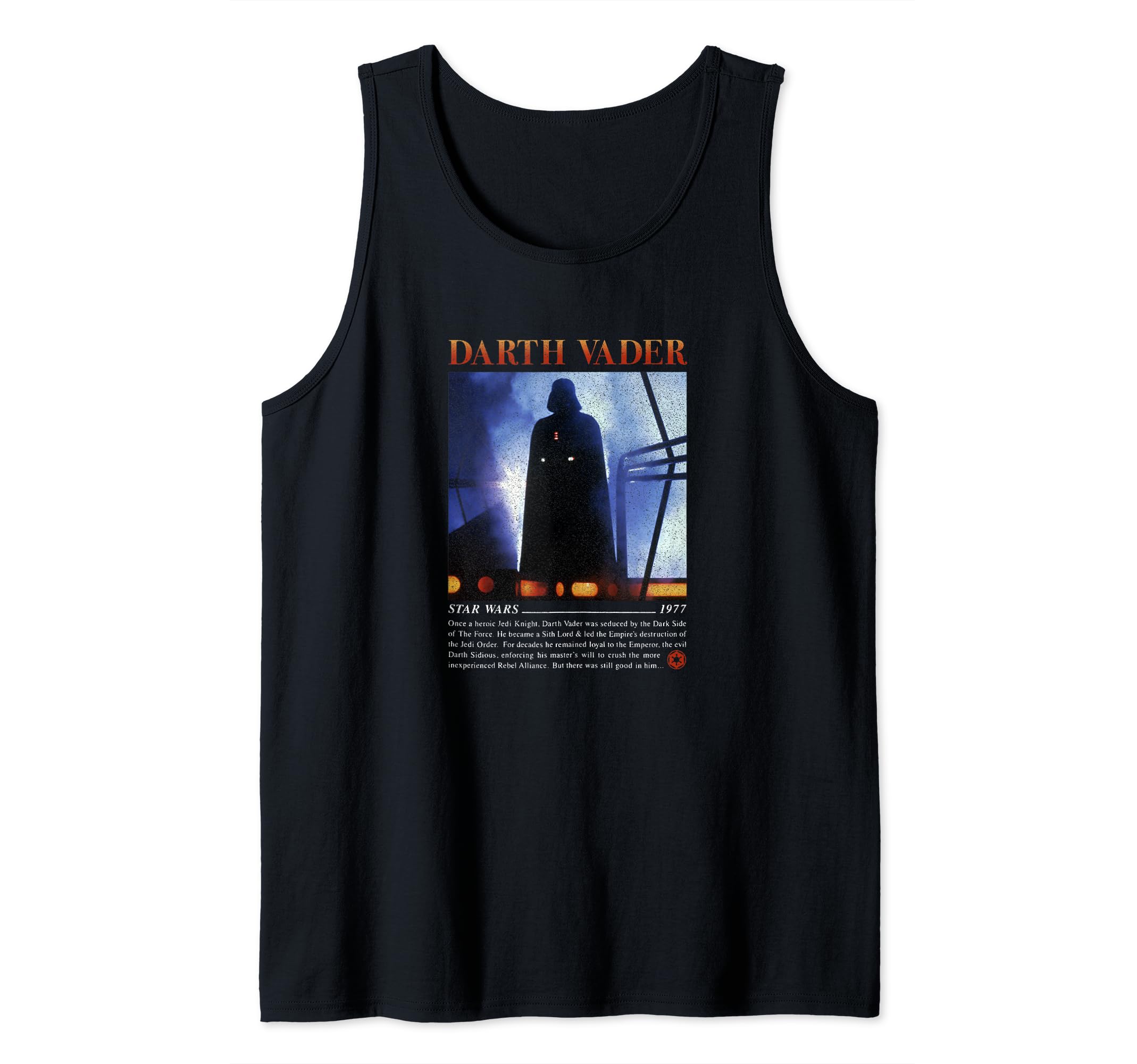 Star Wars Darth Vadar Movie Poster Star Wars 1977 Tank Top