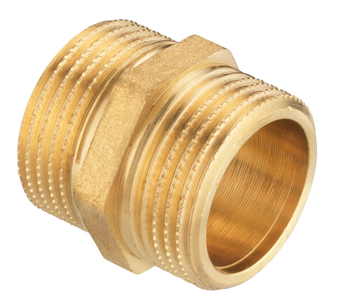 CORNAT VRS660045 Double Nipple Brass 1" ET, Klein