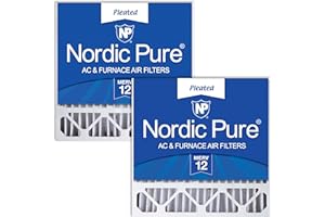 Nordic Pure 20x20x5 (19_5/8 x 19_7/8 x 4_3/8) Honeywell/Lennox Replacement MERV 12 Air Filters 2 Pack