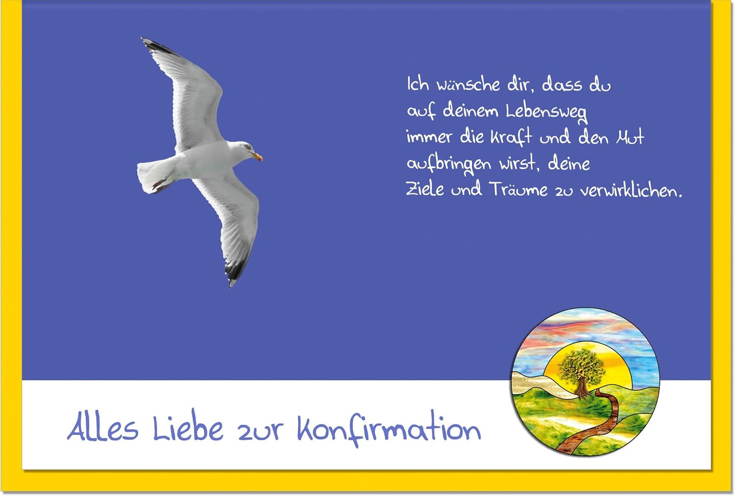 metALUm Premium Grußkarten"Möwe": Amazon.de: Bürobedarf & Schreibwaren