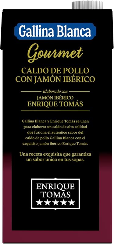Caldo Gourmet de Pollo con Jamón Ibérico 1L