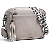 Bluome Small Crossbody Purse for Women – Multi Pocket Travel Purses Crossbody Bag Shoulder Handbags with Adjustable Strap