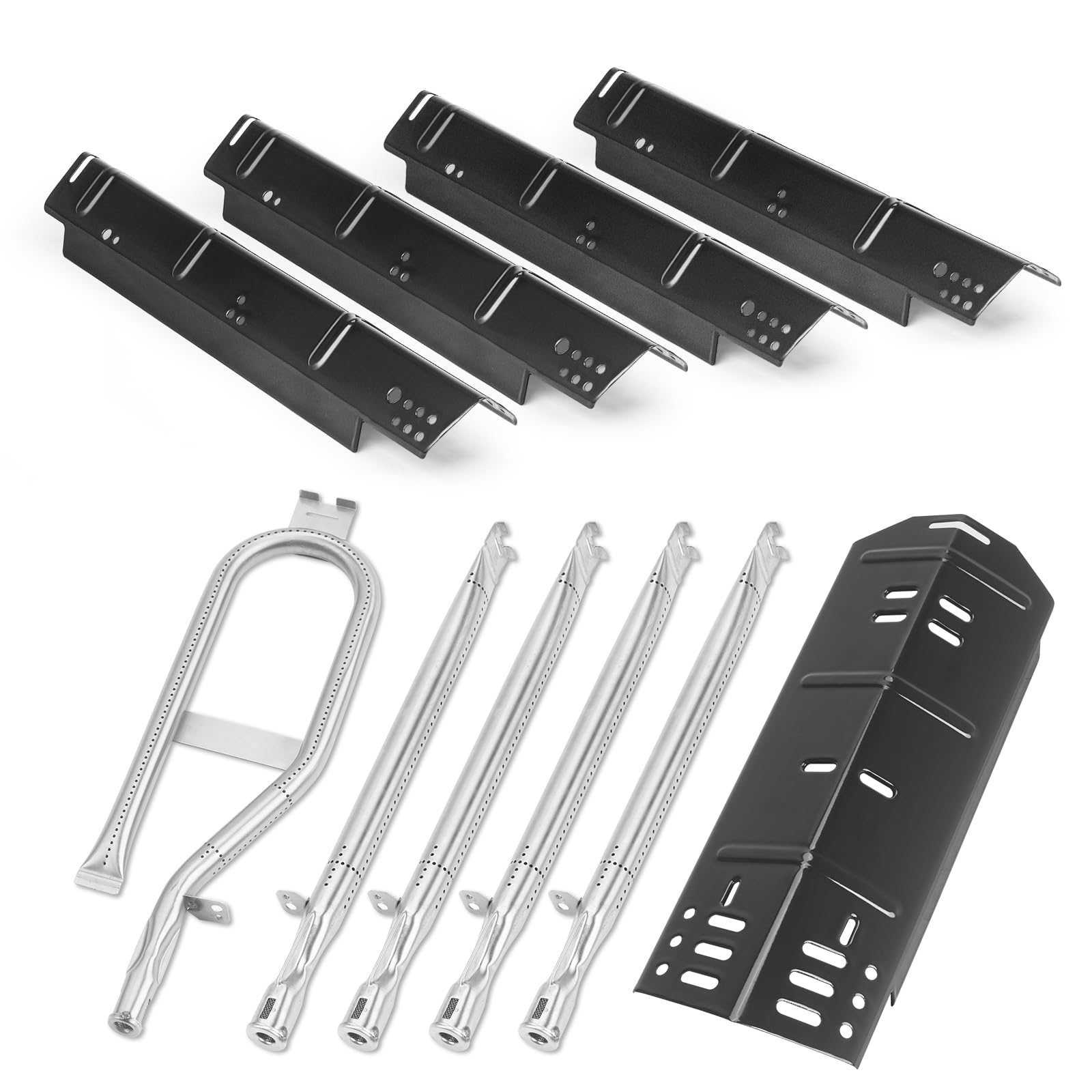 Photo 1 of Grill Replacement Parts for Dyna-Glo GH474CRP DGH483CRP, Heat Plate and Burner Kit for Dynaglo 4 and 5 Burner Revoace GBC1793W Grills,Dyna-Glo 3 Burner,70-02-411 Grill Heat Plates Tent Burner Tubes