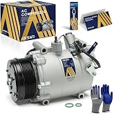 AISIN AFTERMARKET ACCH-00040 Air Conditioning AC Compressor with Clutch | Compatible with Honda CR-V 2007-2014, Civic 2012-2015, Acura ILX 2013-2015, RDX 2007-2012 - 2.3L, 2.4L