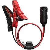 NOCO GC017 12-Volt Adapter Plug Socket With Battery Clamps