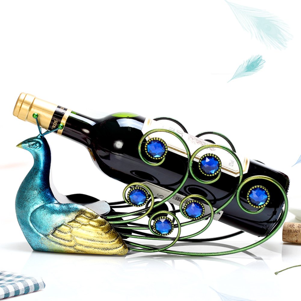 Kitchen Dining Ty Wj Iron Wine Bottle Holder Creative European