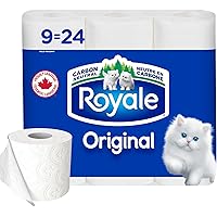 Royale Original Toilet Paper, 9 Equal 24 Rolls, 327 Sheets per Roll