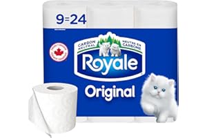 Royale Original Toilet Paper, 9 Equal 24 Rolls, 327 Sheets per Roll