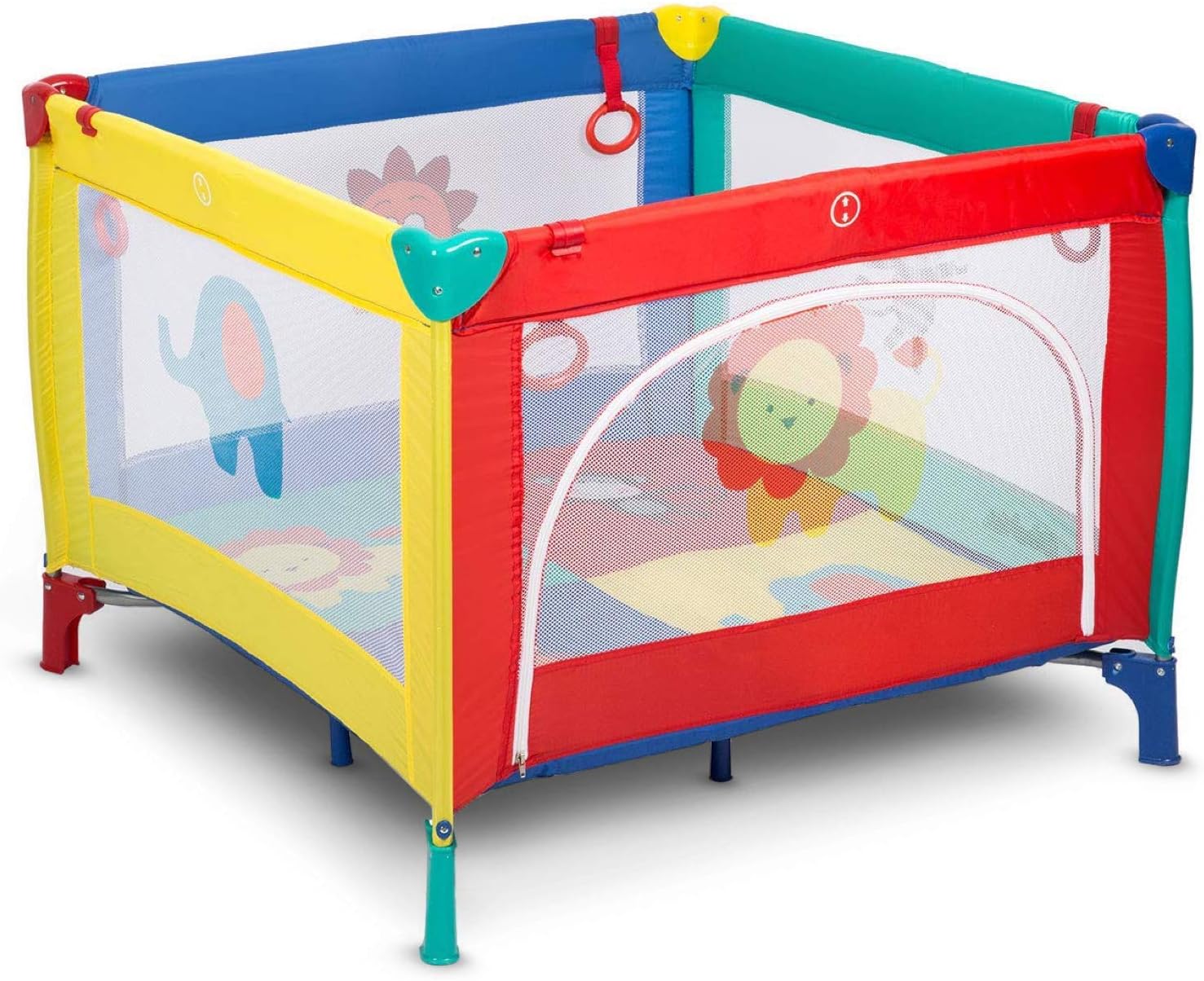 dotmom Baby Boy's and Baby Girl's Cobabies Smart Huge Play Area Indoor and Outdoor Activity Play Center Portable Folding Fence
