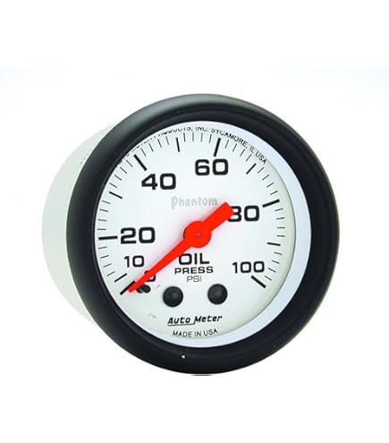 Auto Meter Phantom Electric Water Temp Gauge | 5737 Series With Sender & Adapters