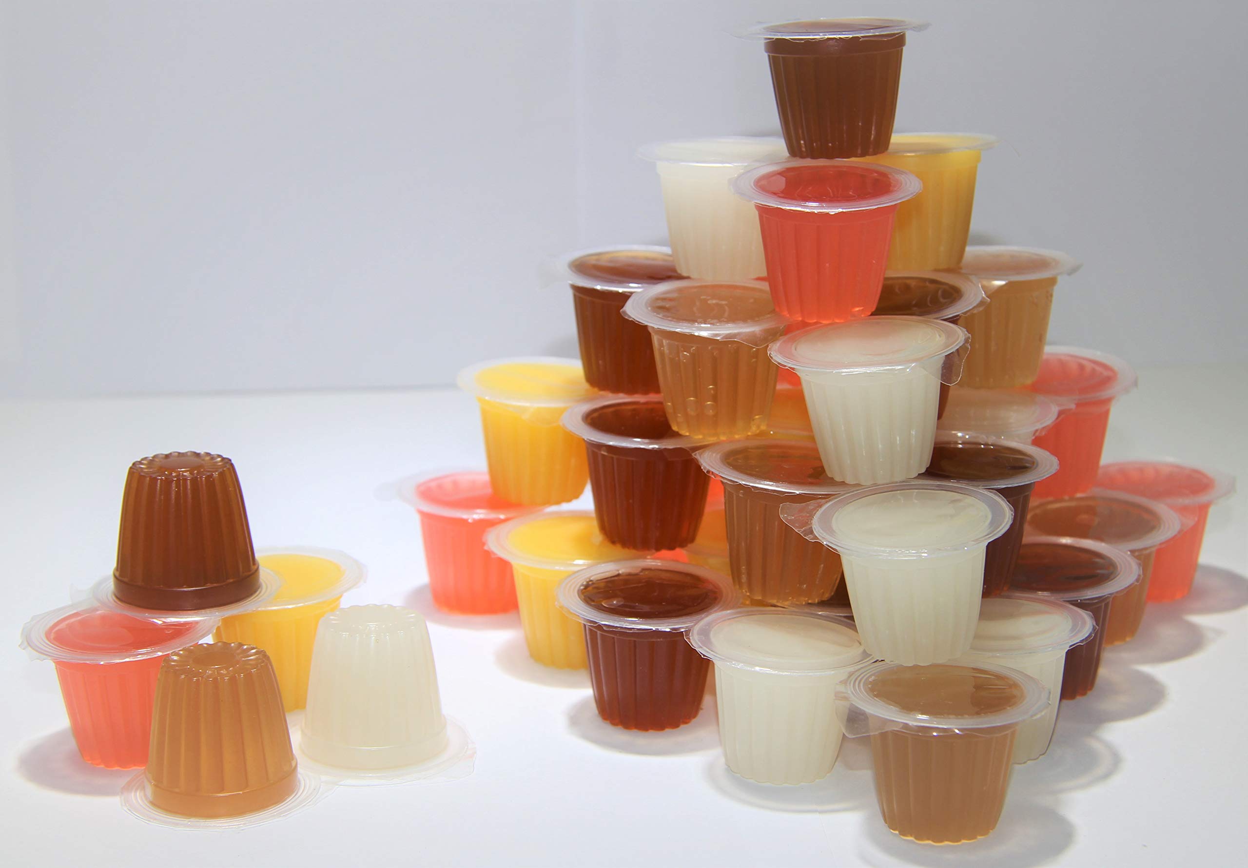 Jelly Fruit Pots Reptile Food - Protein Jelly Fruit Cups for Lizards, Gecko, Insects, Birds, Parrots - Bulk Packs (Mixed, 40)