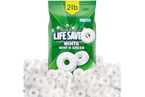 ONE CANDY WAY Classic Wint O Green Candy – 2LB Bulk Bag, Individually Wrapped for Freshness – Refreshing Wintermint Candies for Parties, Office Treats, Candy Buffets, and Holiday Gifting