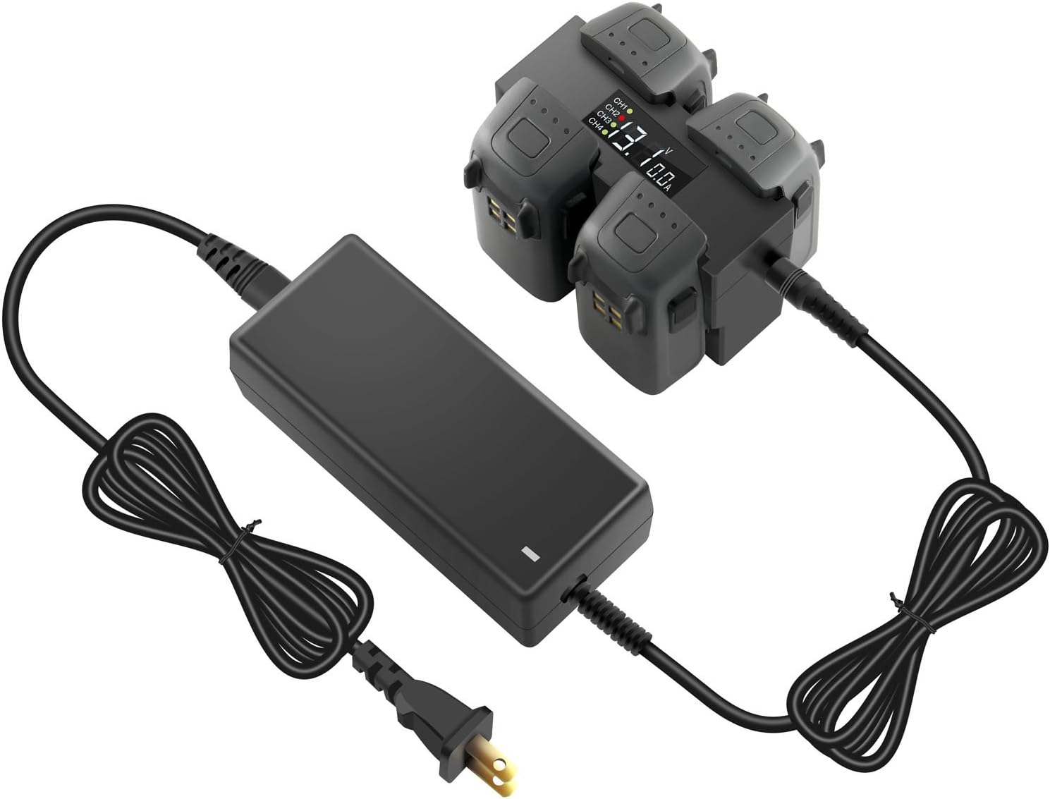 RC GearPro DJI Spark Parallel Battery Charger Hub Charging Station Compatible for DJI Spark Drone: Automotive