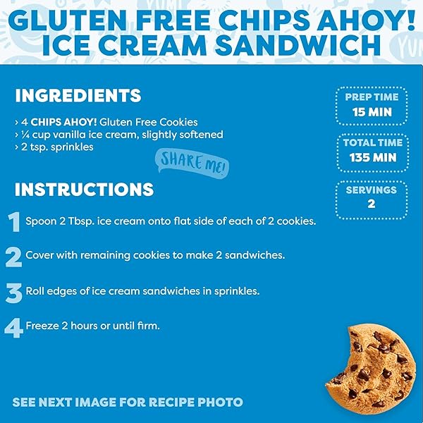 CHIPS AHOY! ORIGINAL CRUNCHY CHOCOLATE CHIP COOKIES, GLUTEN FREE, 9.31 OZ CHIPS AHOY!