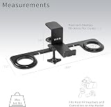VIVO Clamp-on VR Headset Stand Desk Mount Metal Display Holder w/ Controller view 6