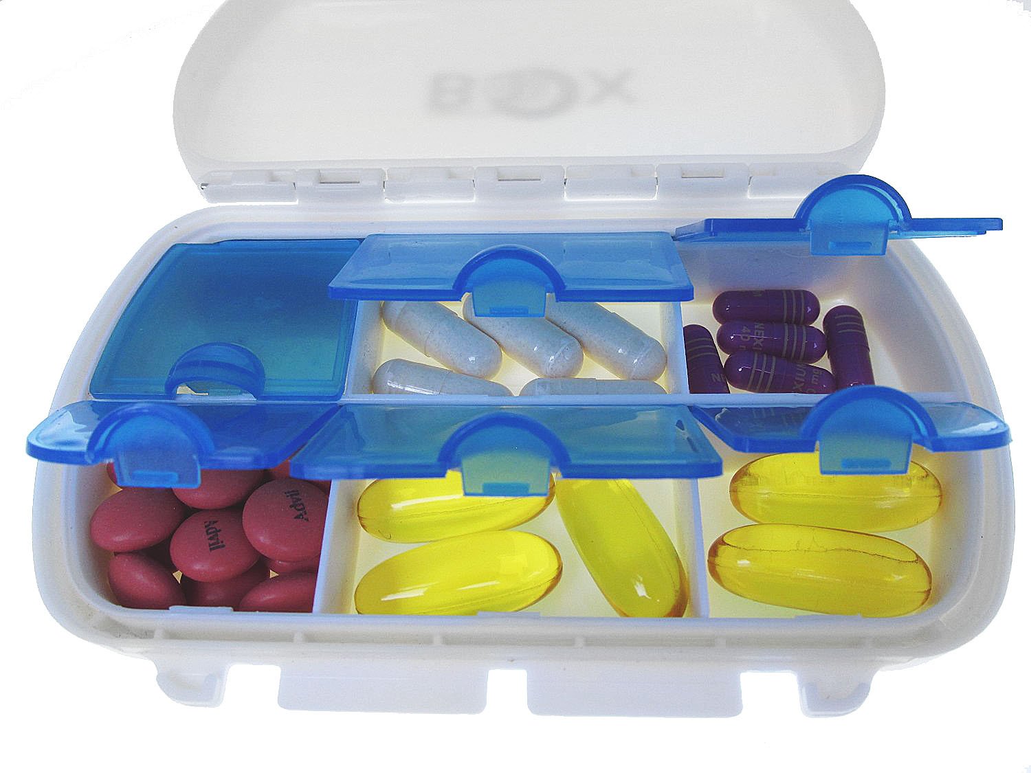 MIGHTY BOX Pill Box Pill Holder Large Pill Container Travel Pill Cases