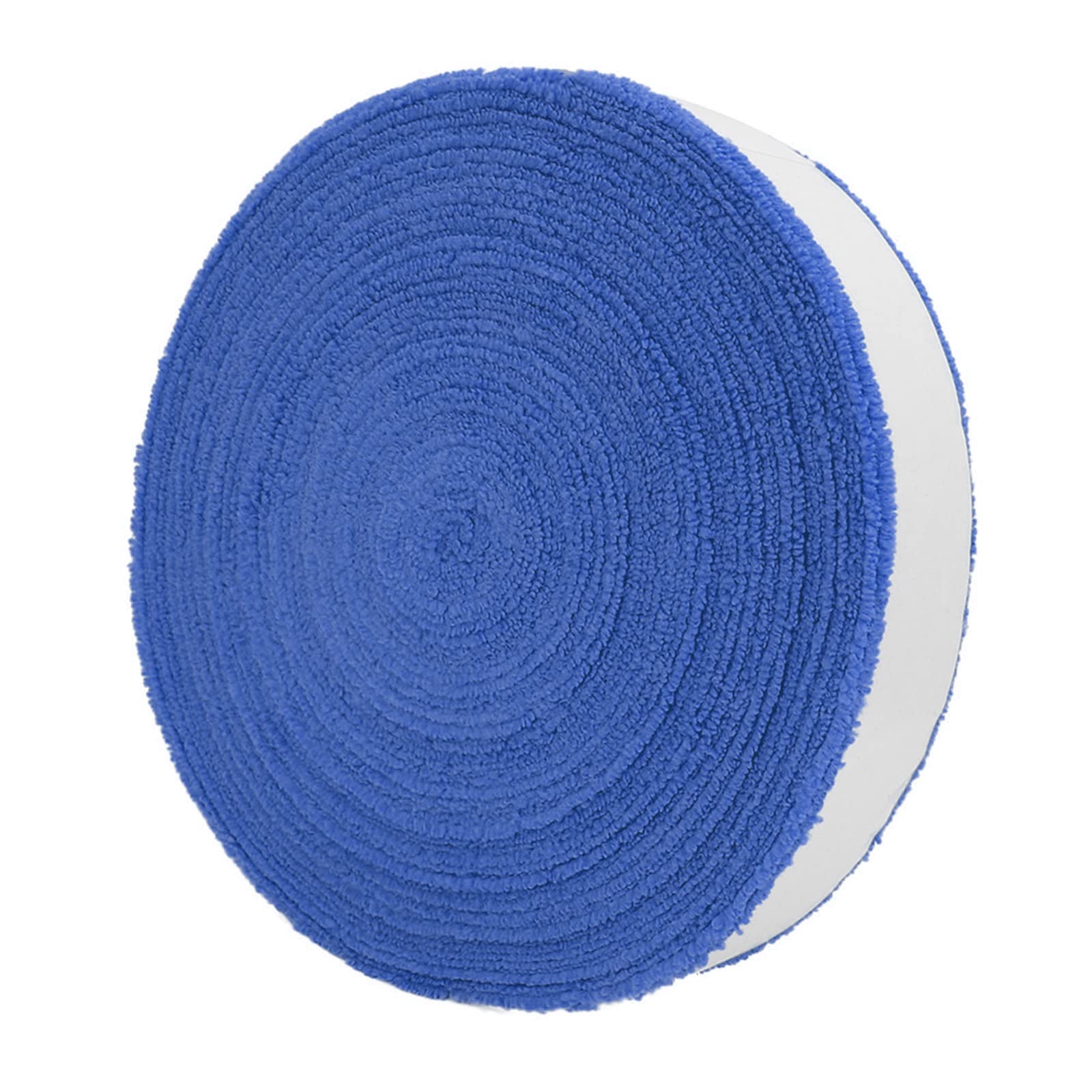WALLFIRE 10M Badminton Tennis Racket Anti-skid Cotton Towel Grip Big Reel Towel Grip Roll Overgrip Sweatband Tape Absorbed Wraps (Color : Blue)