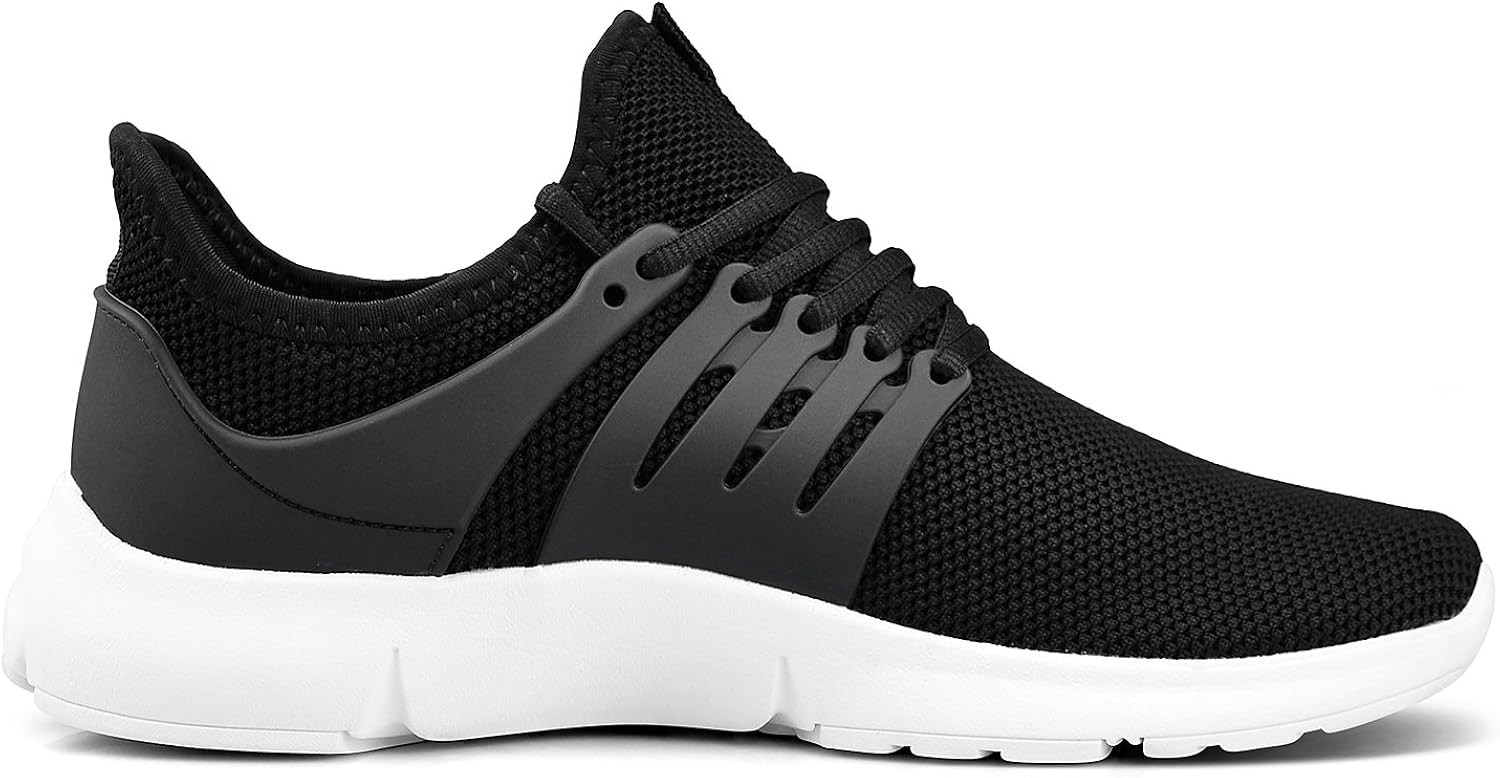 feetmat men's non slip gym sneakers lightweight breathable athletic running walking tennis shoes