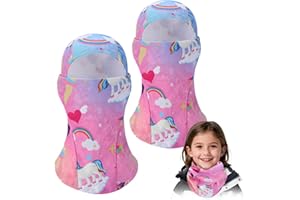 Biubee Fleeced Lined Balaclava Ski Mask for Kids 5-8- Kids Winter Face Cover Mask Windproof for Cold Weather, Skiing Accessor