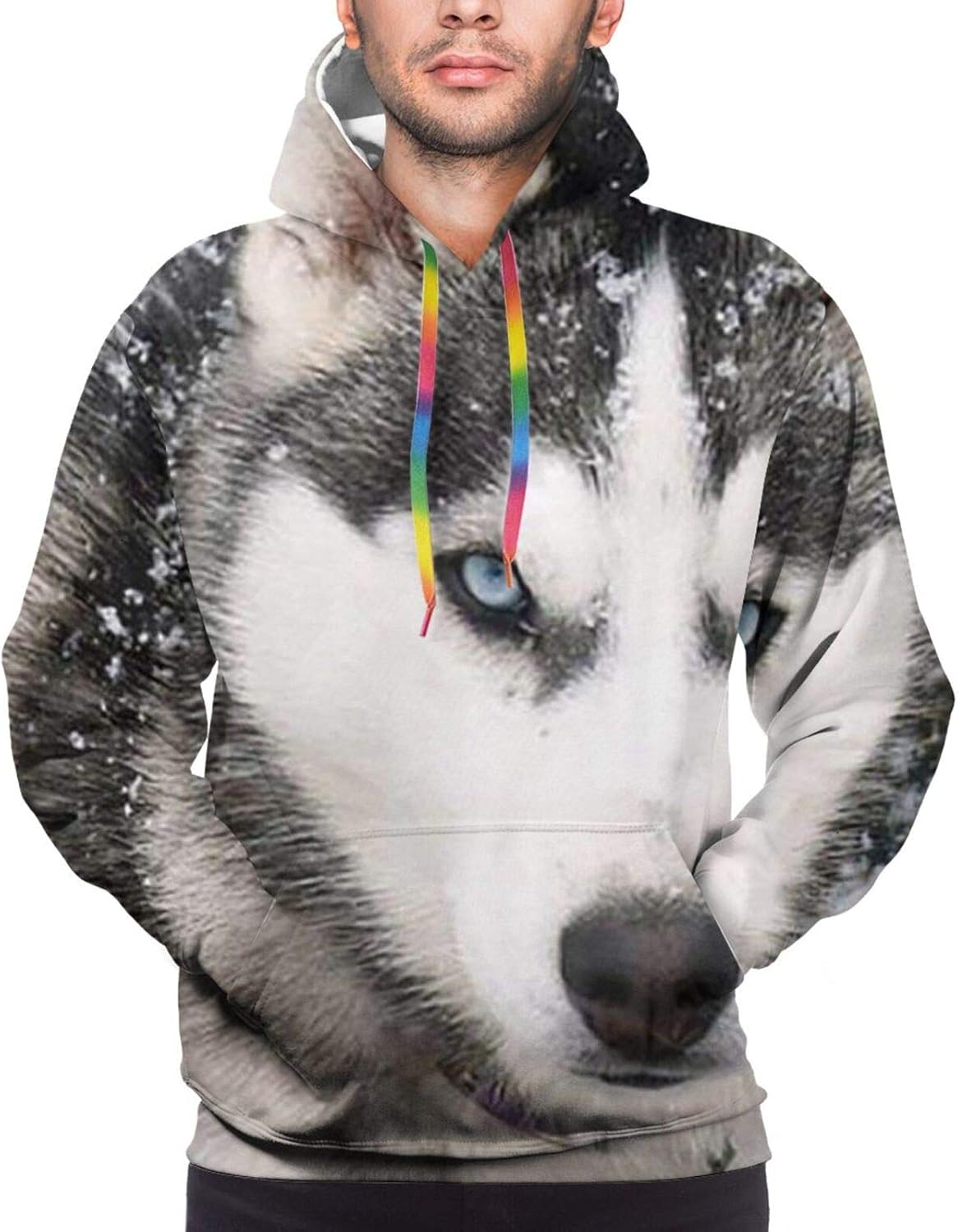 Husky Dog Mens Hoodies Pullover Hooded Sweatshirts S Amazon.ca