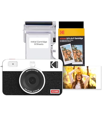 KODAK Mini Shot 2 Retro 4PASS 2-in-1 Instant Camera and Photo