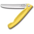 Victorinox Swiss Classic Foldable Paring Knife, Wavy Edge Yellow 4.3 in