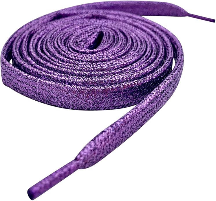 80cm / 31" Purple Flat Metallic Sparkle Glitter Smart Laces® Shoe laces