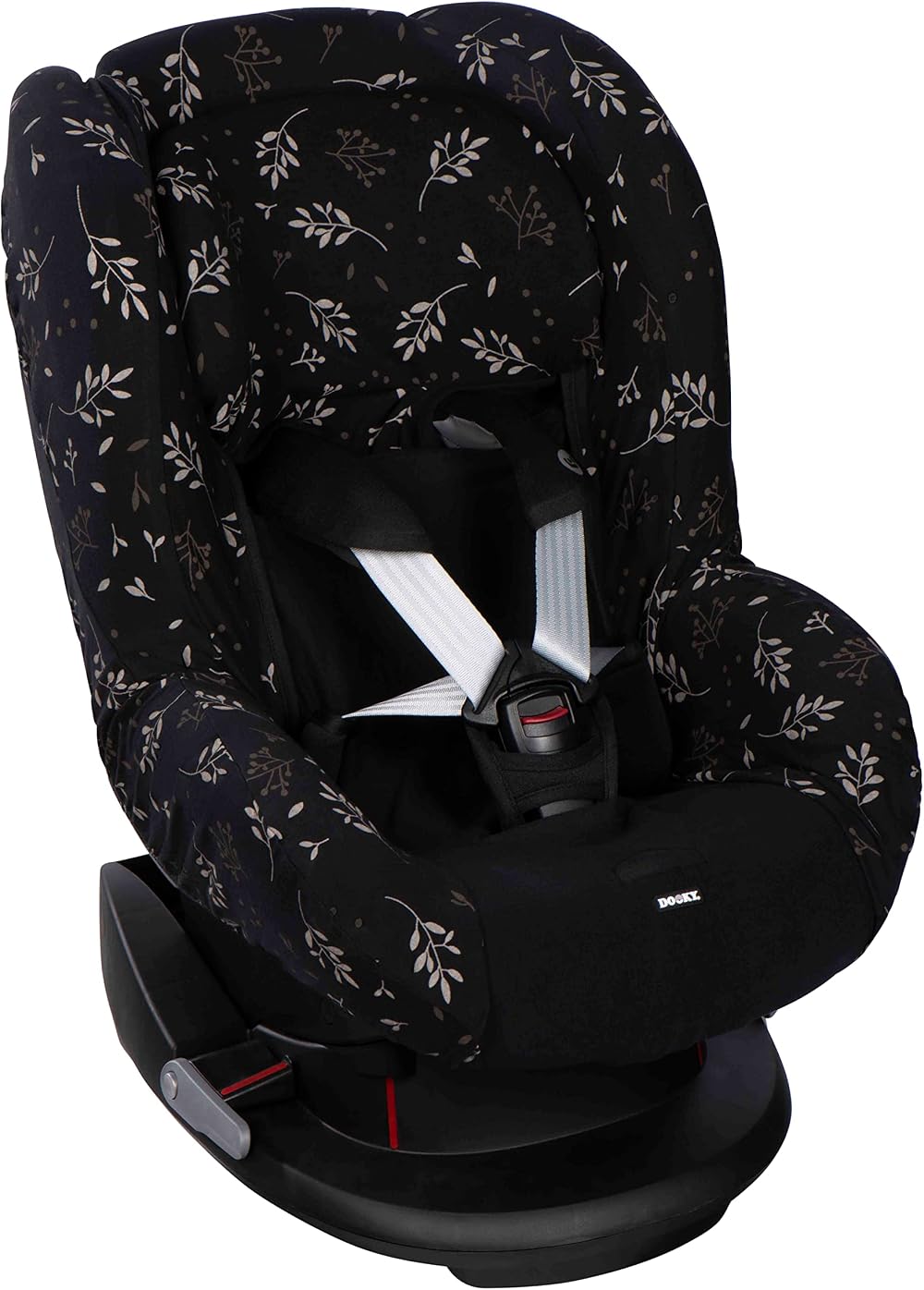 Dooky Seat Cover Universal Fits Car Seats 0+/1+ 95 Cotton Black Leaves
