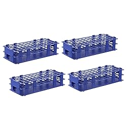 PATIKIL 60 Holes Test Tube Rack, 4Pcs 16mm Square