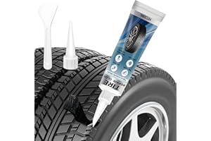Tire Repair Glue, 50ML Professional Black Rubber Cement for Car & Motorcycle Sidewall Fix, Strong Bonding & Waterproof