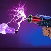 Tesla Coil Handheld Gun,Artificial Lightning Plasma Spark Gap Arc Generator | Wireless &amp; Rechargeable Arc Plasma Portable Touchable Gap Arc Generator Teaching Experiment Science Toy Model